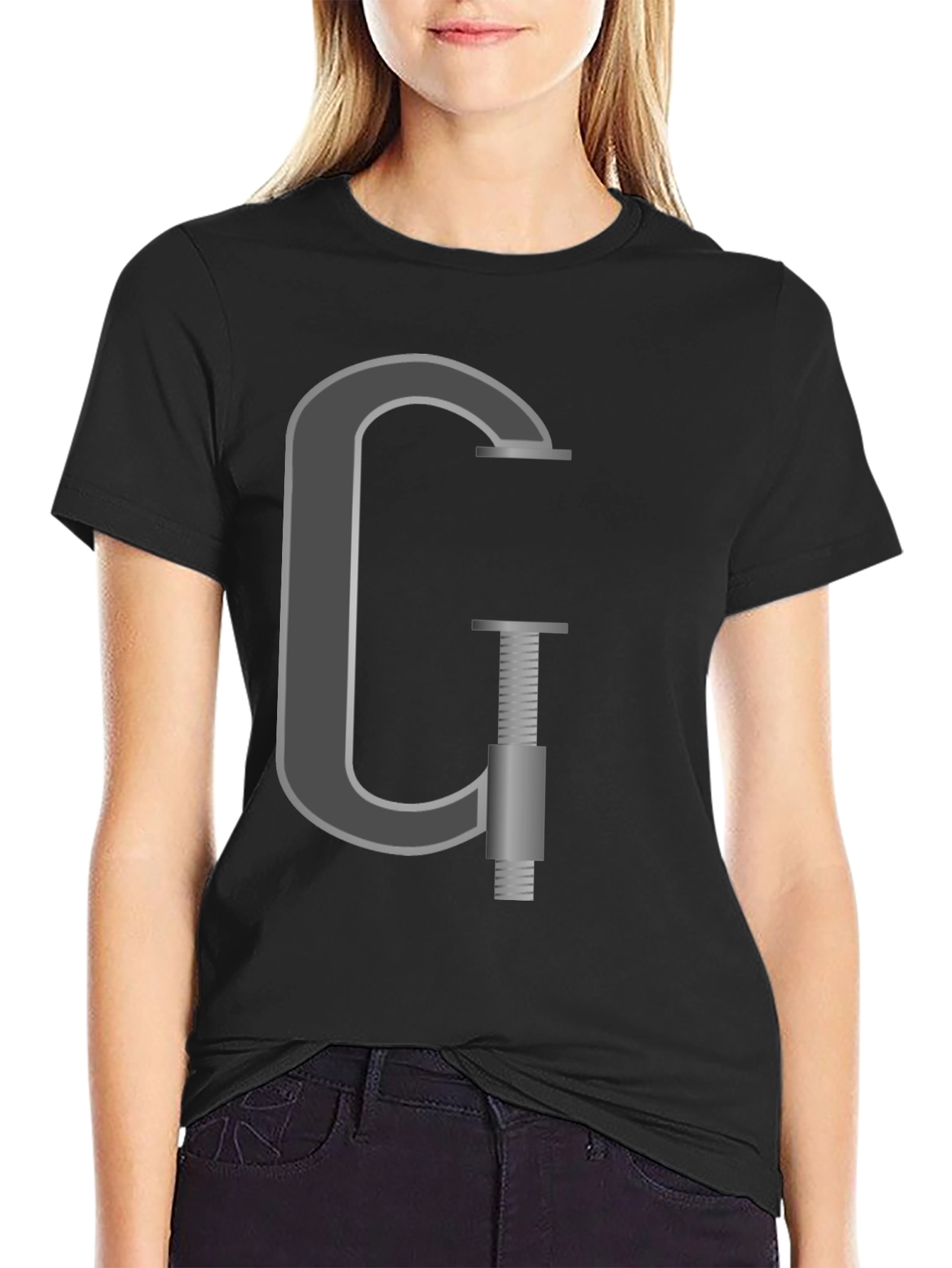 G-Clamp Graphic Tee - Black Cotton T-Shirt