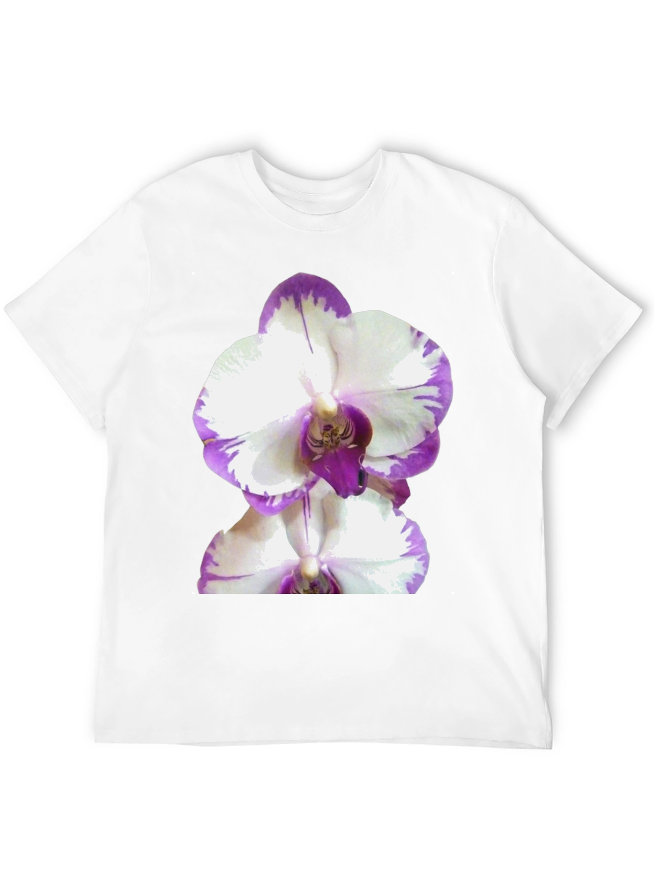 Orchid Graphic Tee - Black Cotton T-Shirt