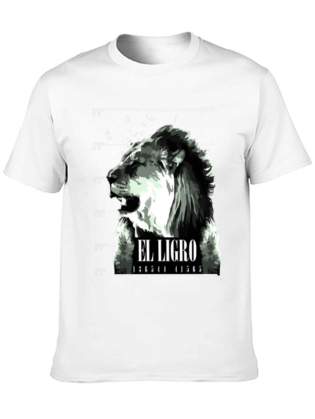 El Ligro Lion Mugshot Graphic T-Shirt