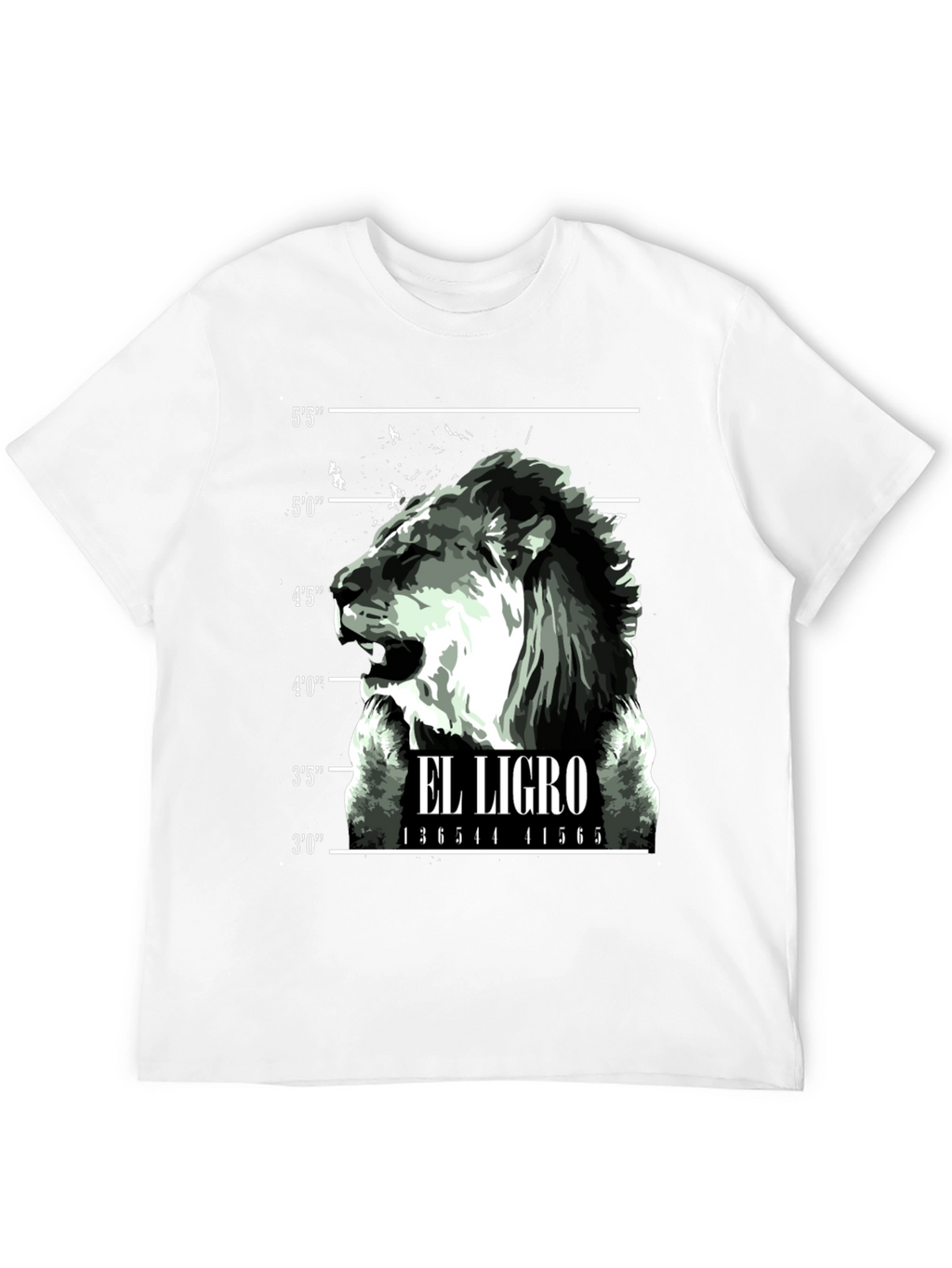 El Ligro Lion Mugshot Graphic T-Shirt