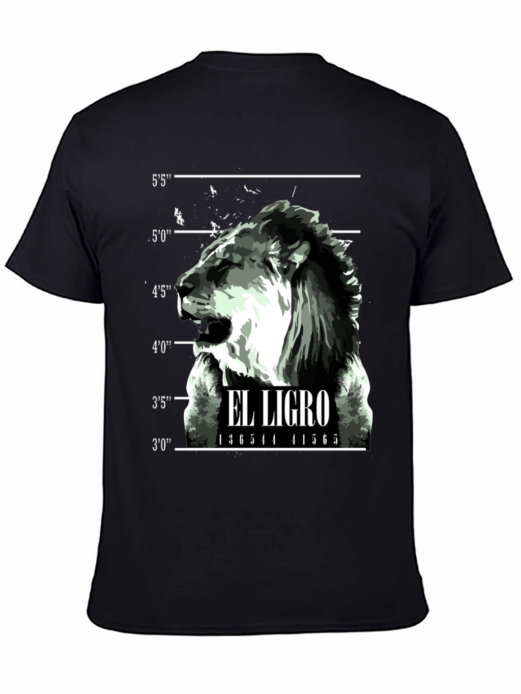 El Ligro Lion Mugshot Graphic T-Shirt