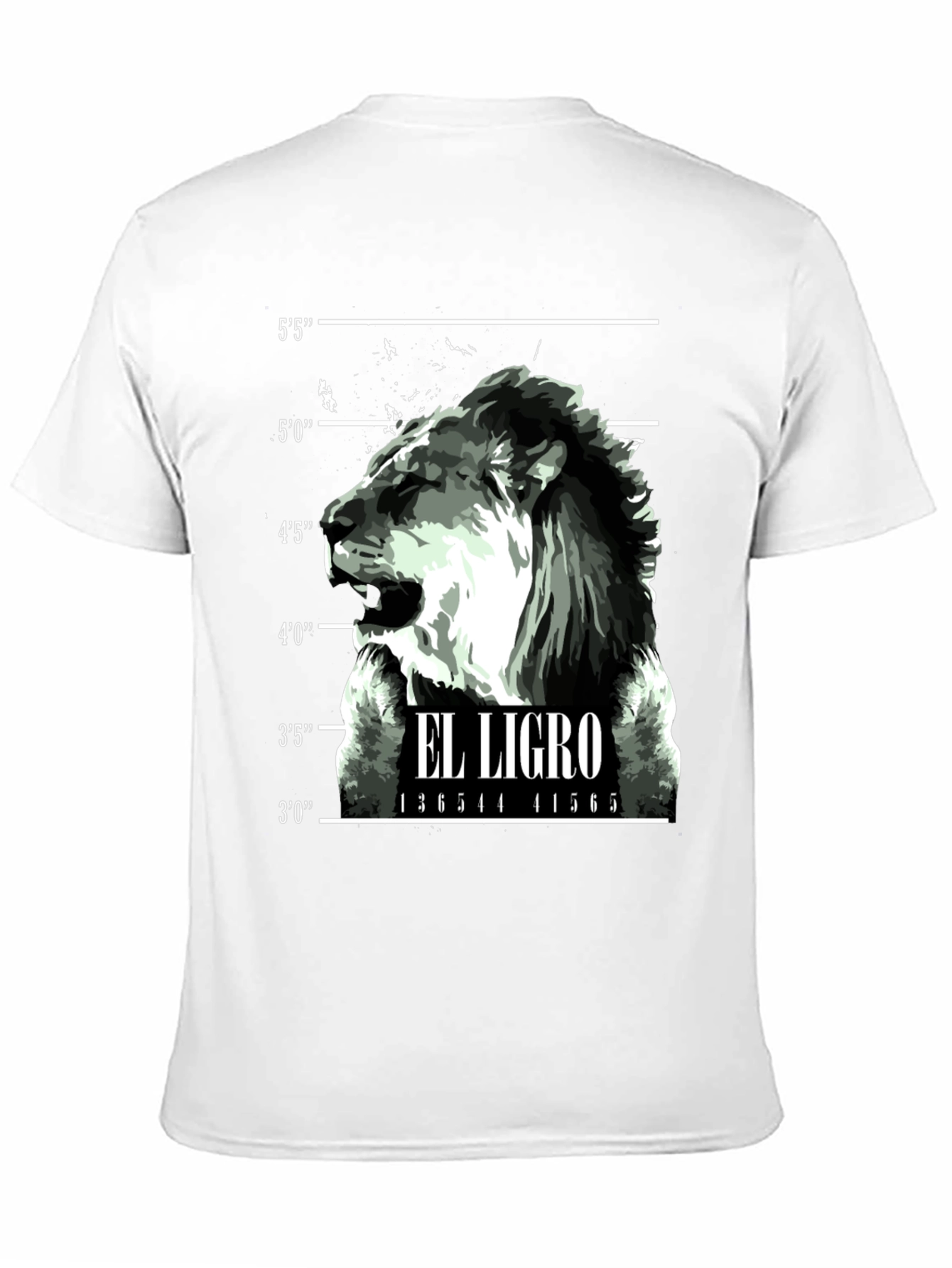 El Ligro Lion Mugshot Graphic T-Shirt