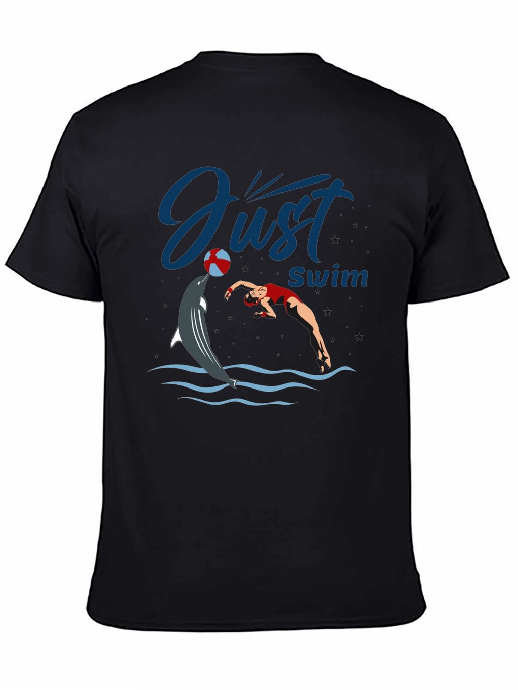 Just Swim Dolphin Graphic T-Shirt