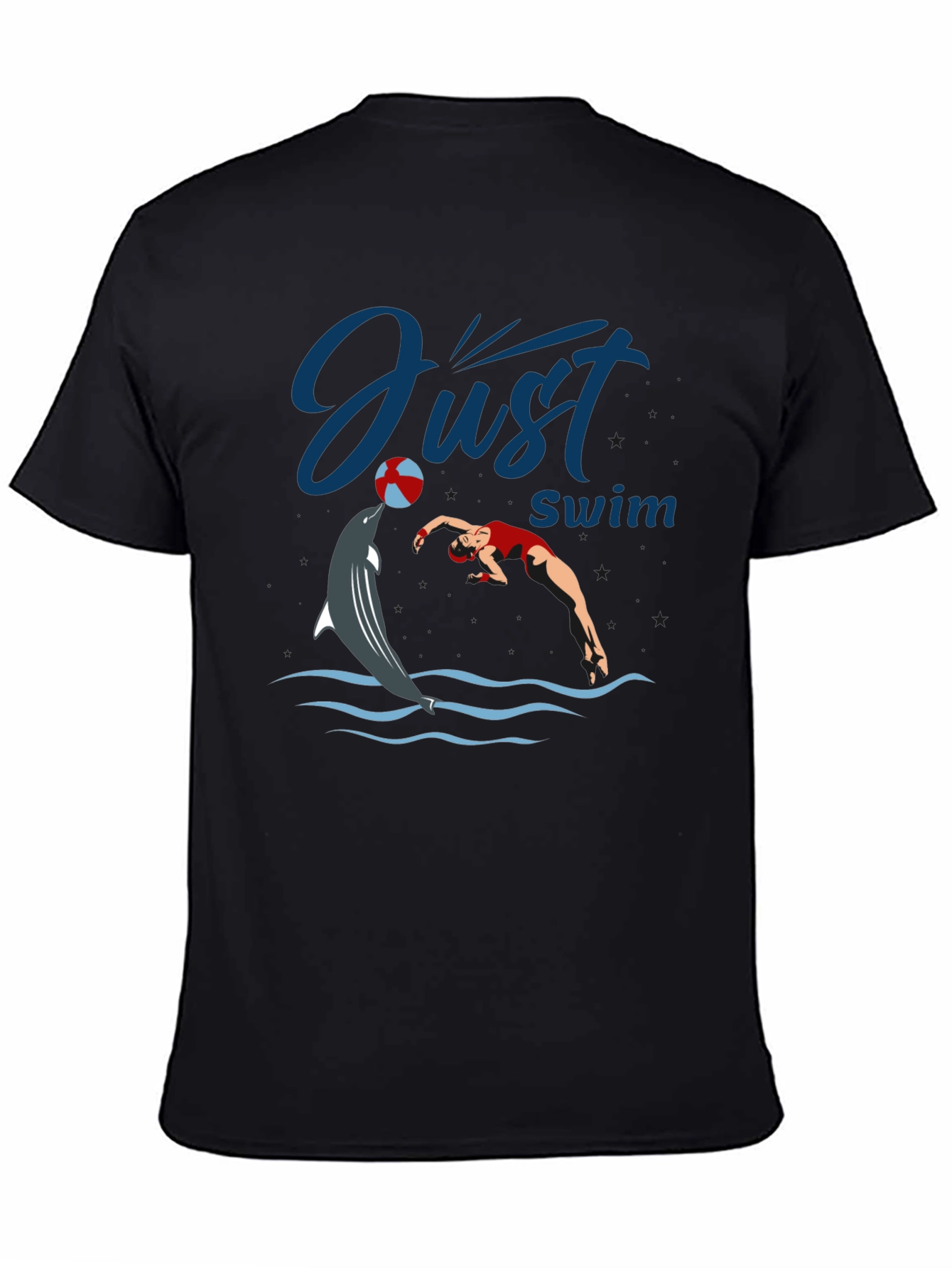 Just Swim Dolphin Graphic T-Shirt