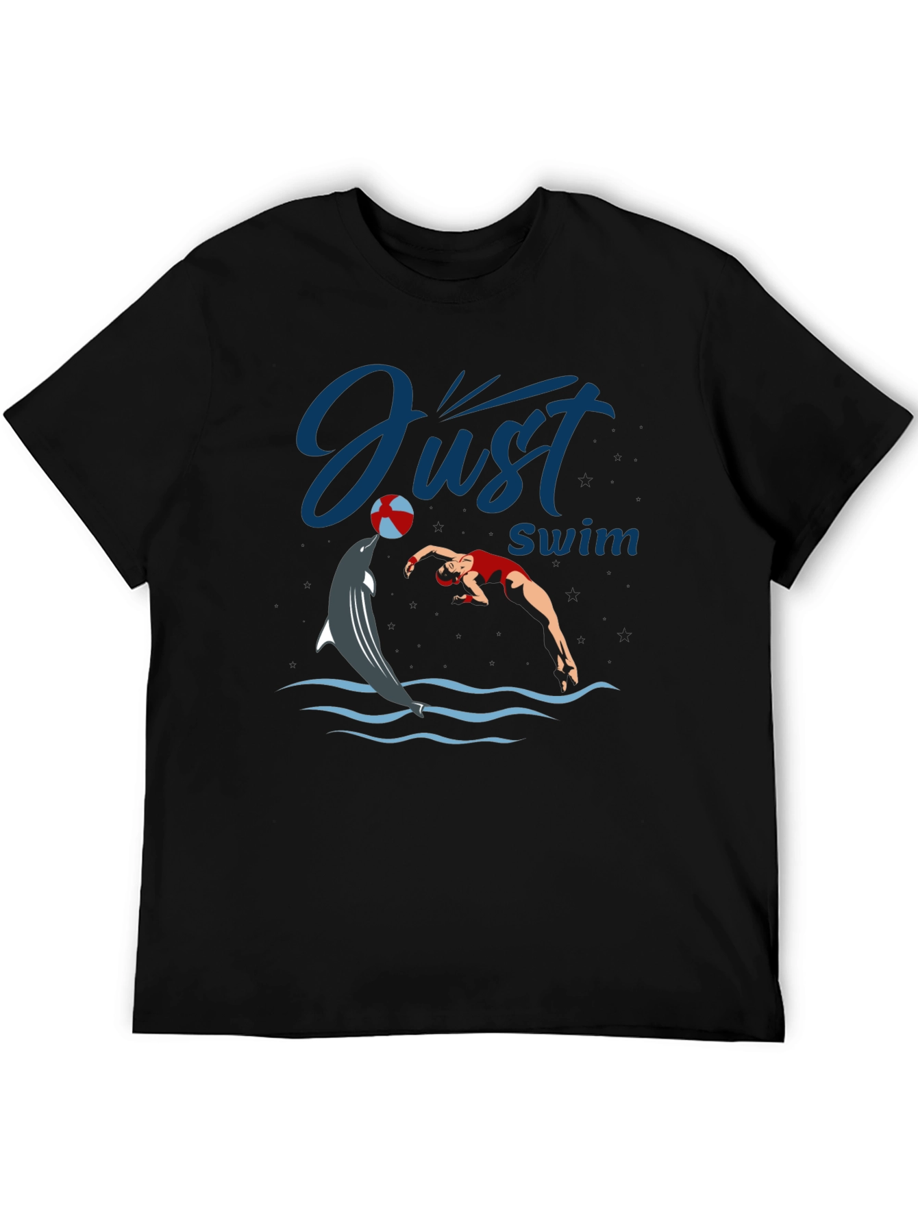 Just Swim Dolphin Graphic T-Shirt