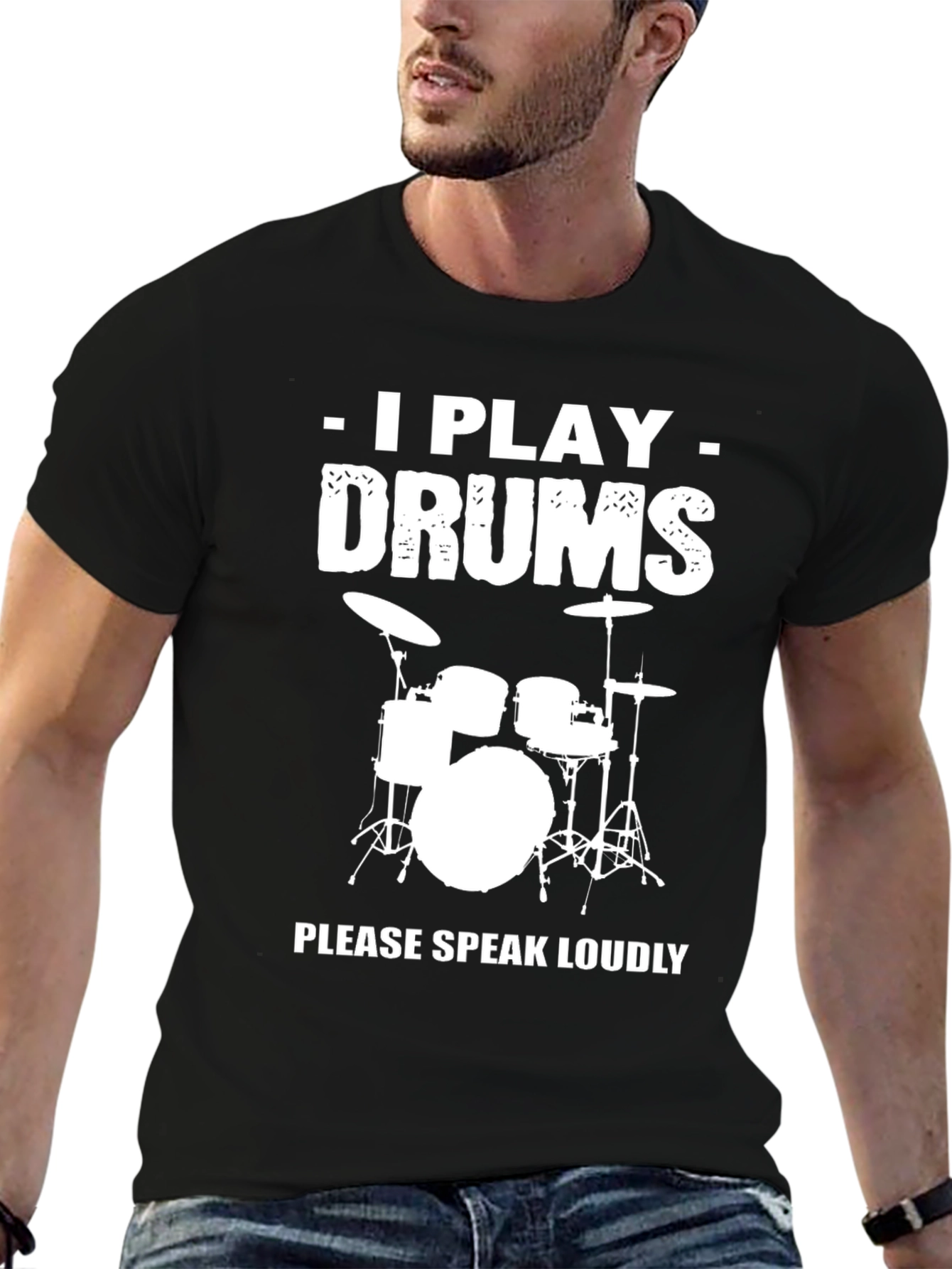 I Play Drums T-Shirt - Funny Musician Tee