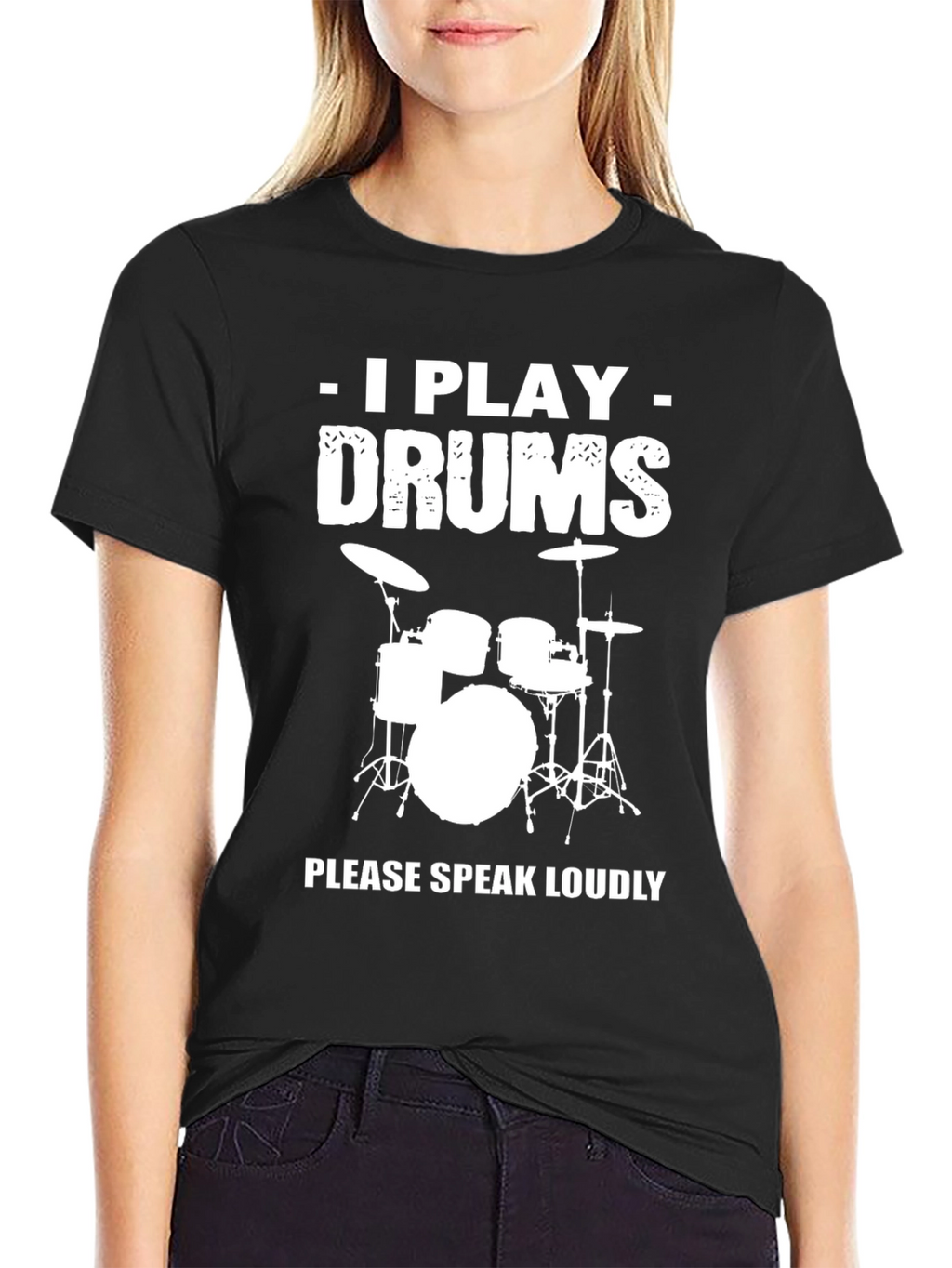 I Play Drums T-Shirt - Funny Musician Tee