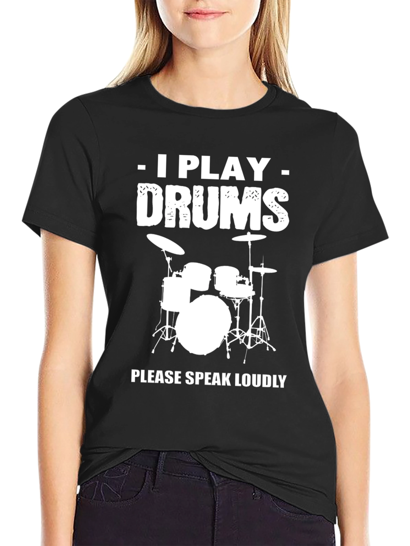 I Play Drums T-Shirt - Funny Musician Tee
