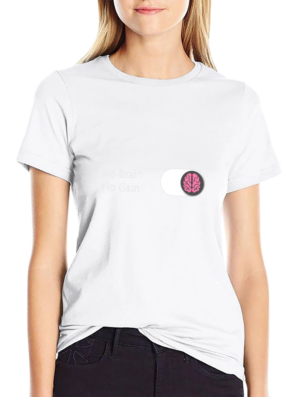 No Brain No Gain Graphic Tee