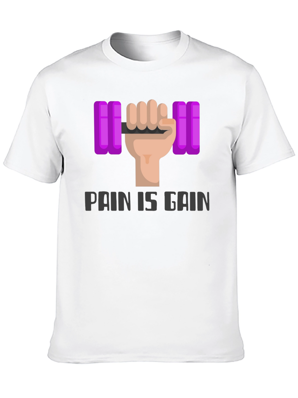 Pain is Gain Graphic Tee - Workout Motivation