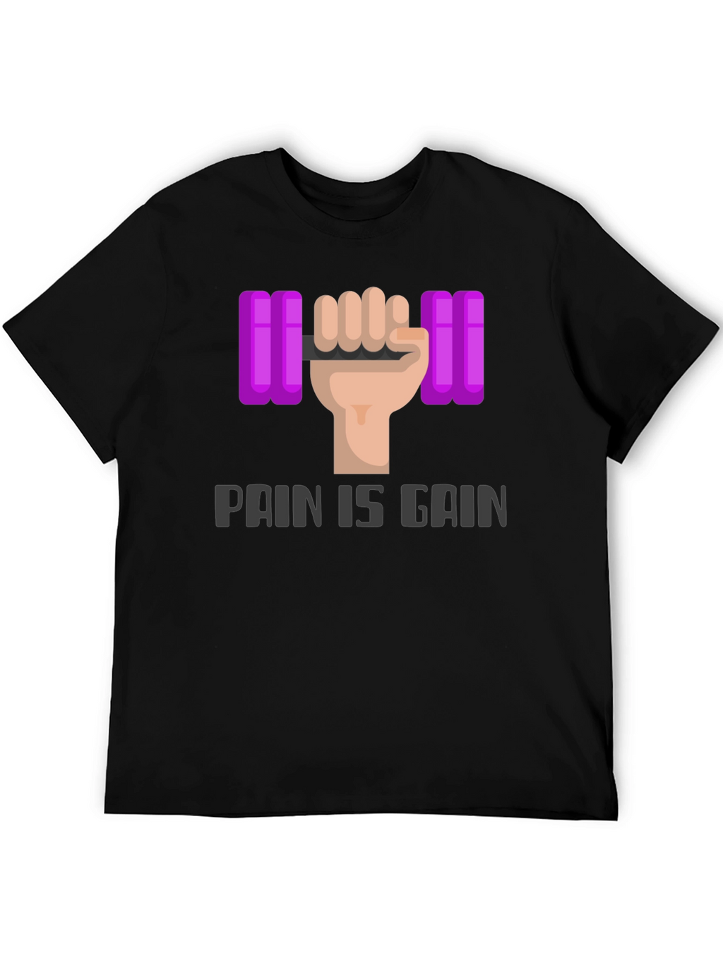 Pain is Gain Graphic Tee - Workout Motivation