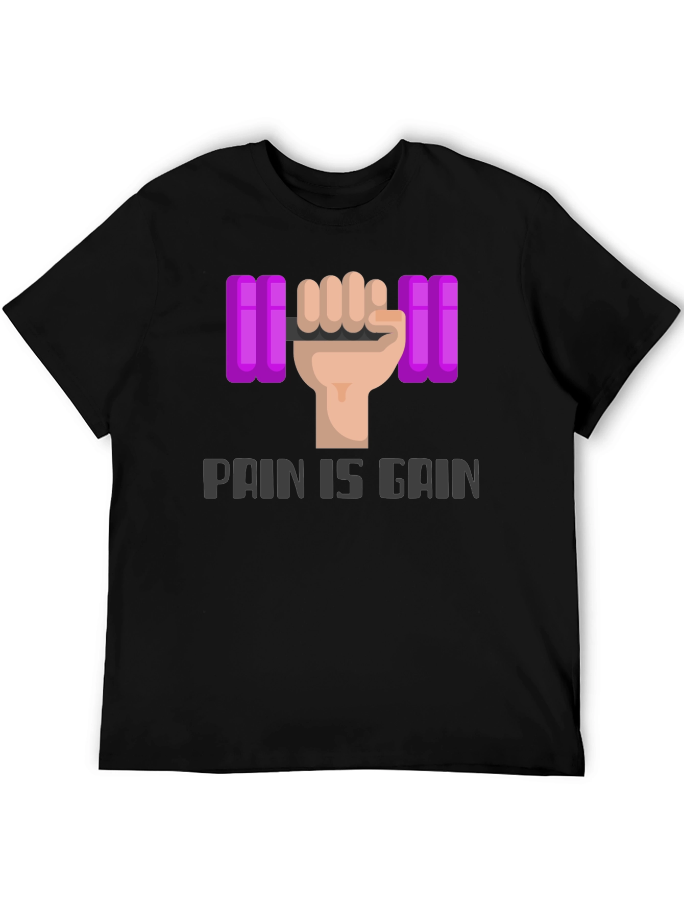 Pain is Gain Graphic Tee - Workout Motivation