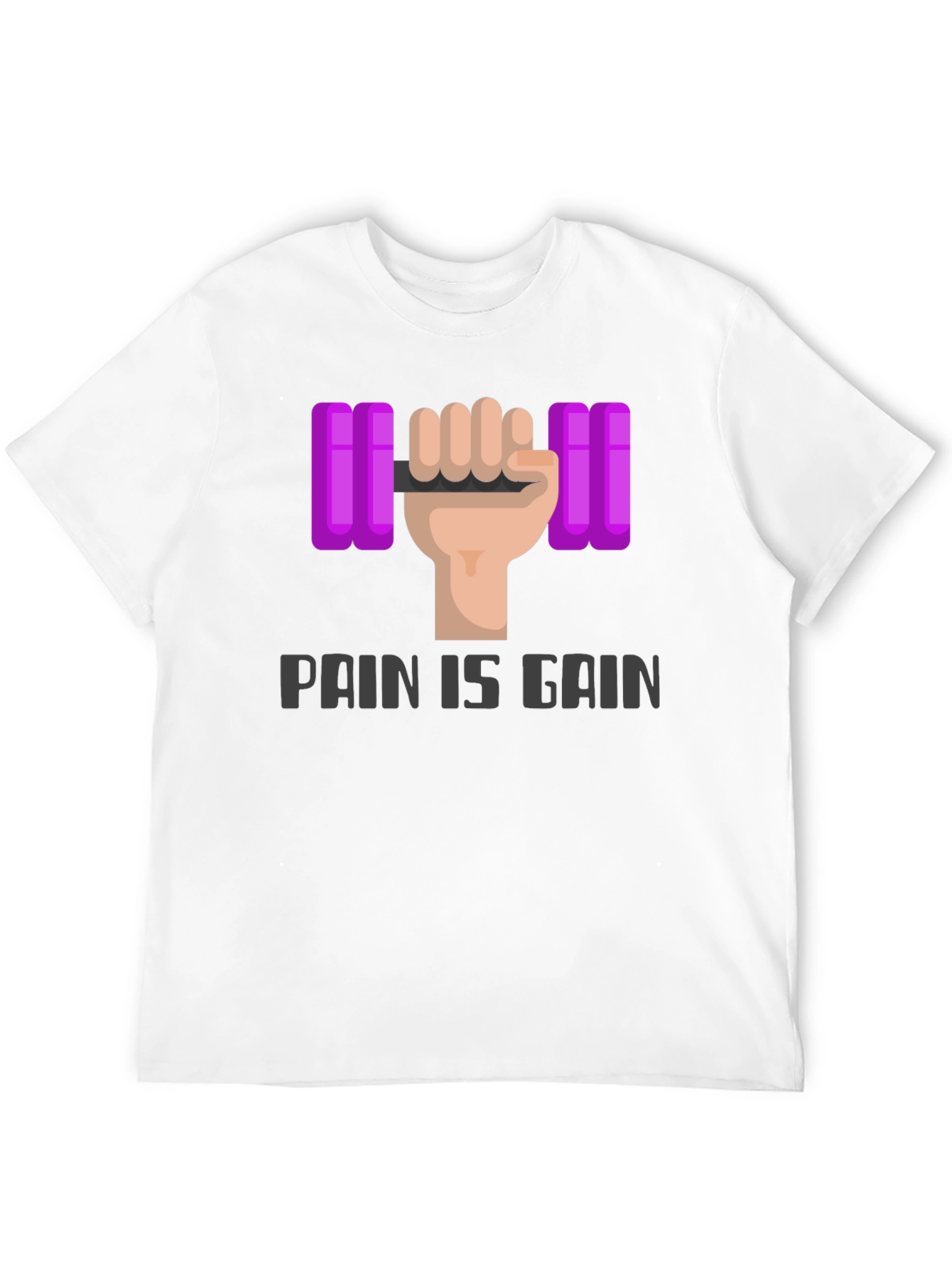 Pain is Gain Graphic Tee - Workout Motivation