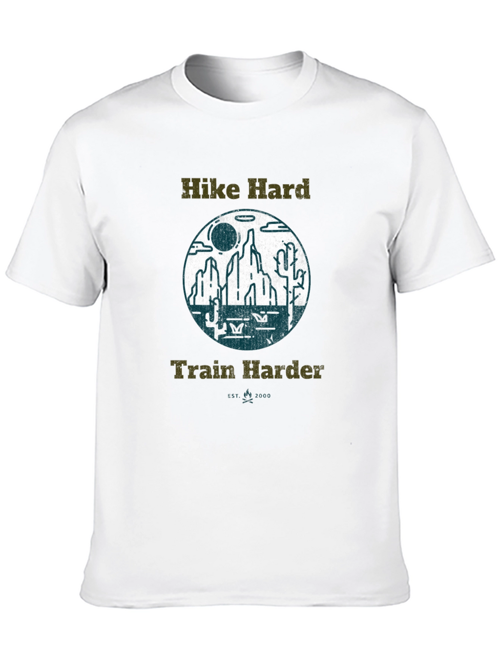 Hike Hard Train Harder Graphic Tee
