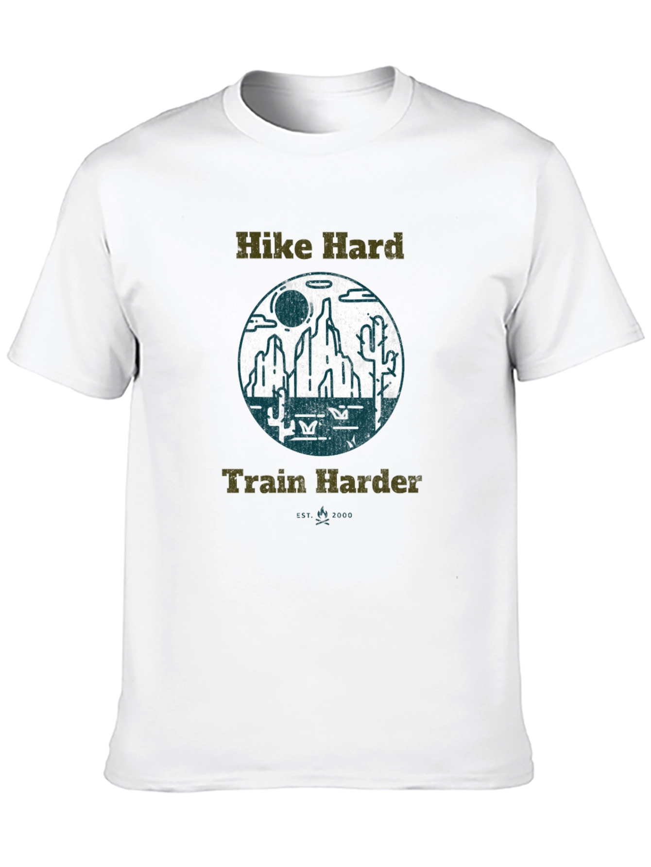 Hike Hard Train Harder Graphic Tee