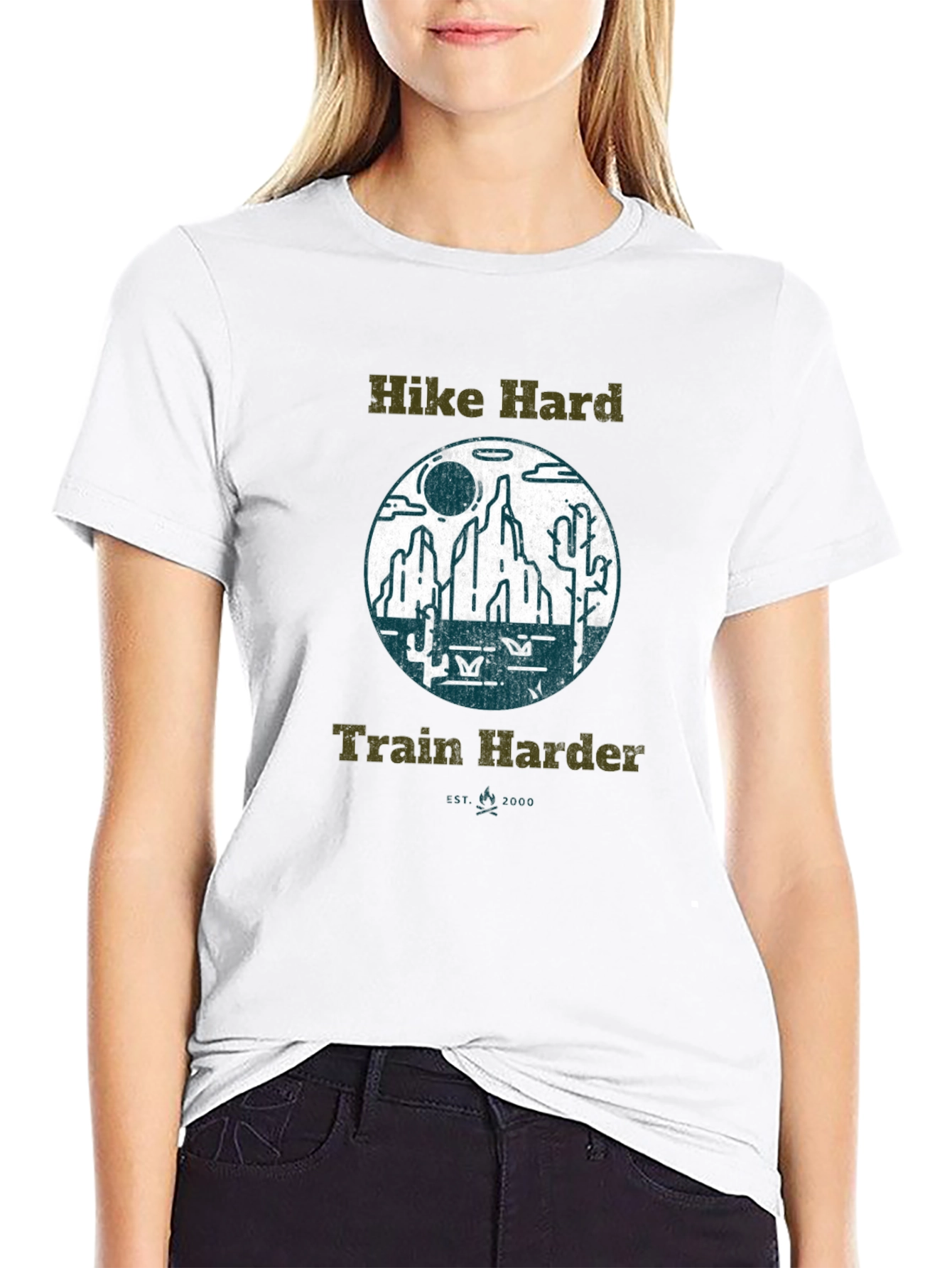 Hike Hard Train Harder Graphic Tee