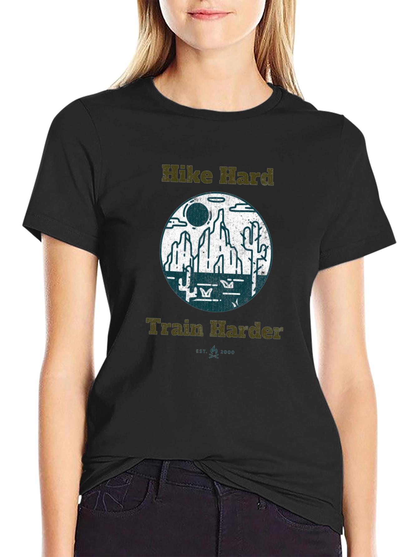 Hike Hard Train Harder Graphic Tee