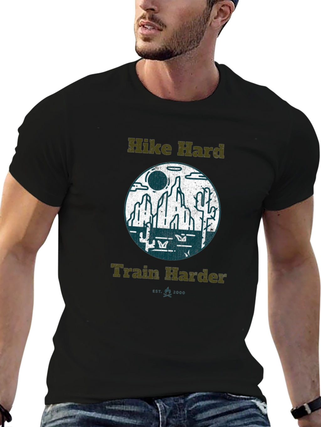 Hike Hard Train Harder Graphic Tee