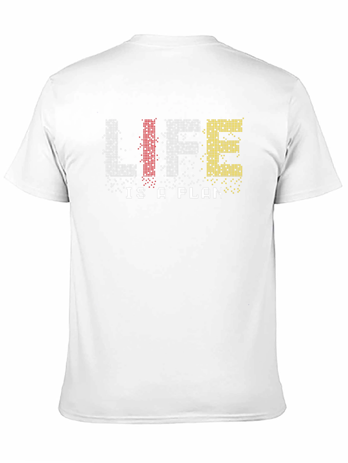 Life Is A Plan Pixelated Graphic Tee