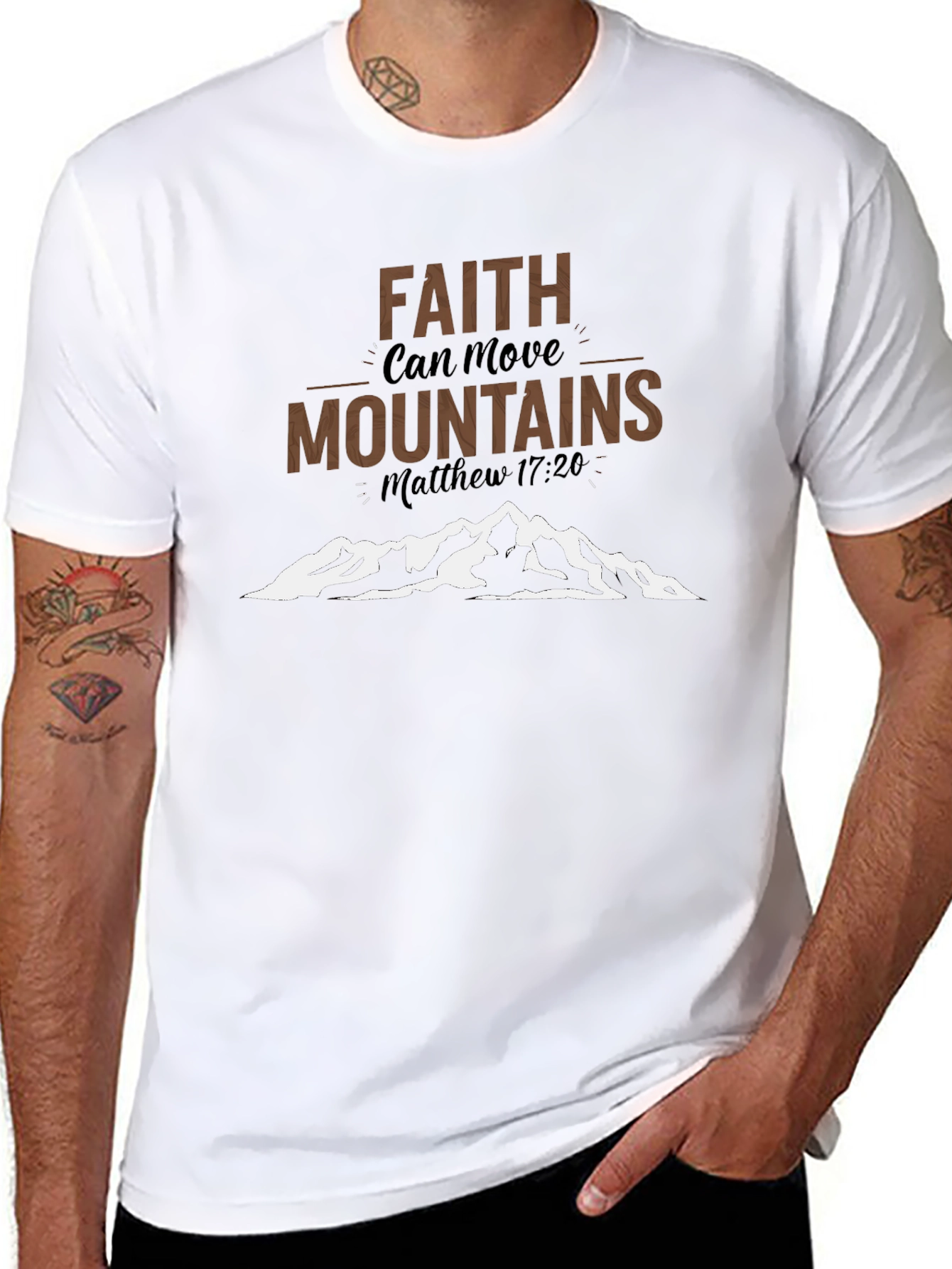 Faith Can Move Mountains Christian T-Shirt