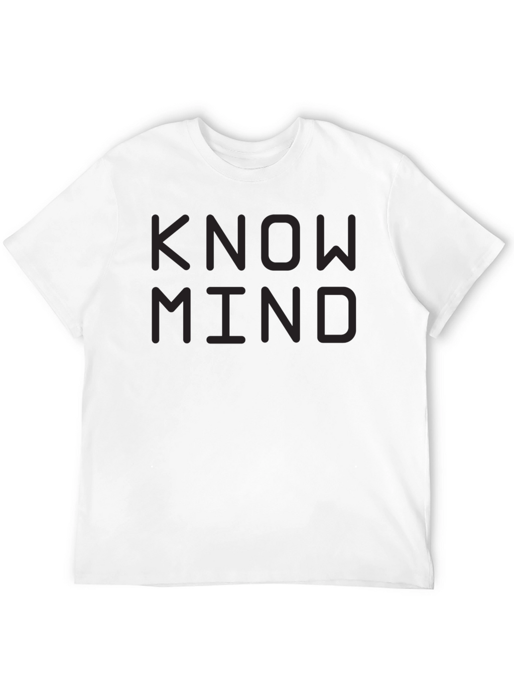 Know Mind Black T-Shirt - Minimalist Design