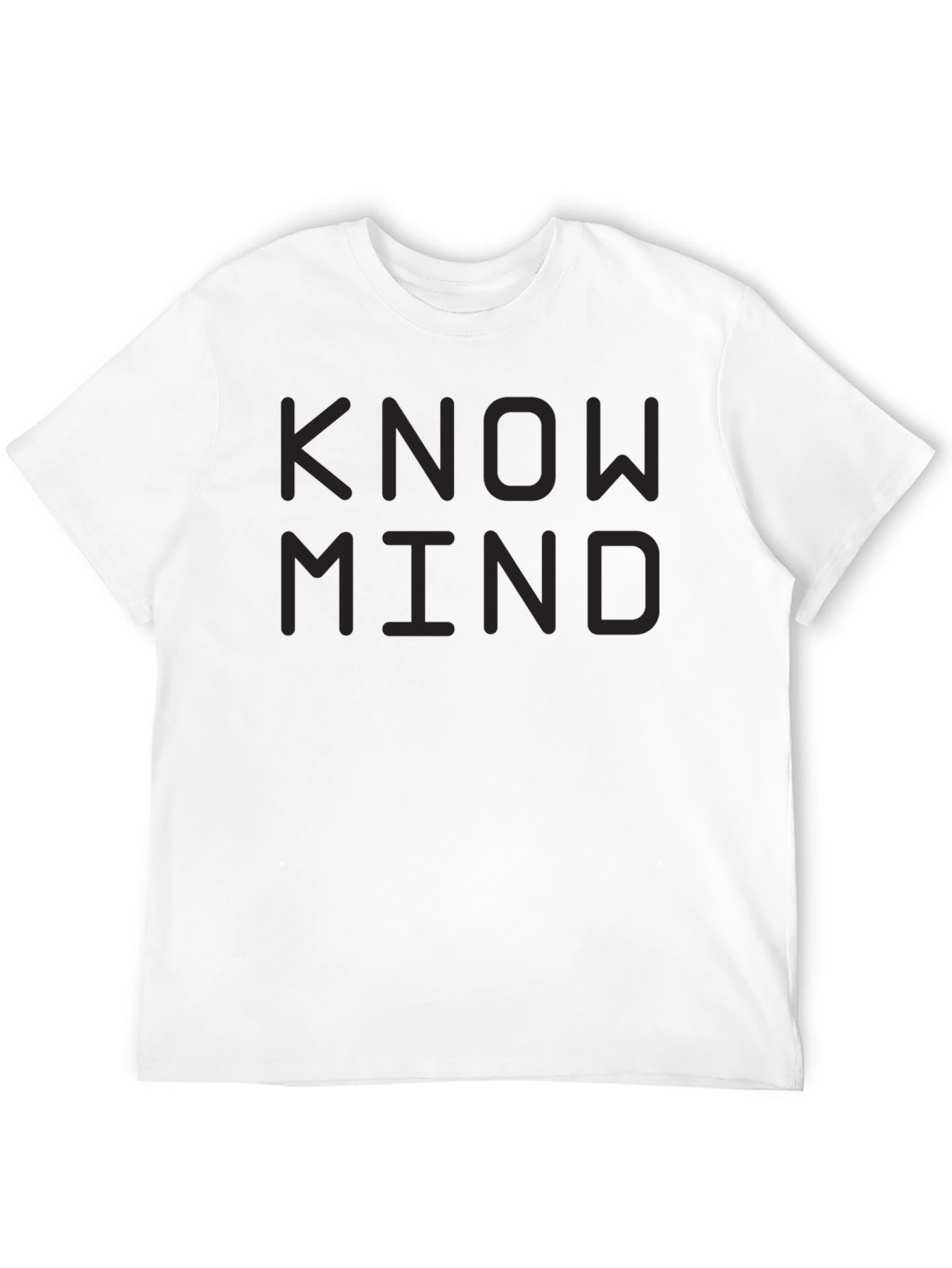 Know Mind Black T-Shirt - Minimalist Design