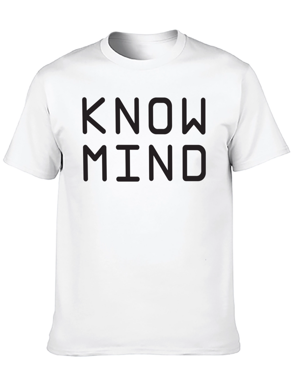Know Mind Black T-Shirt - Minimalist Design
