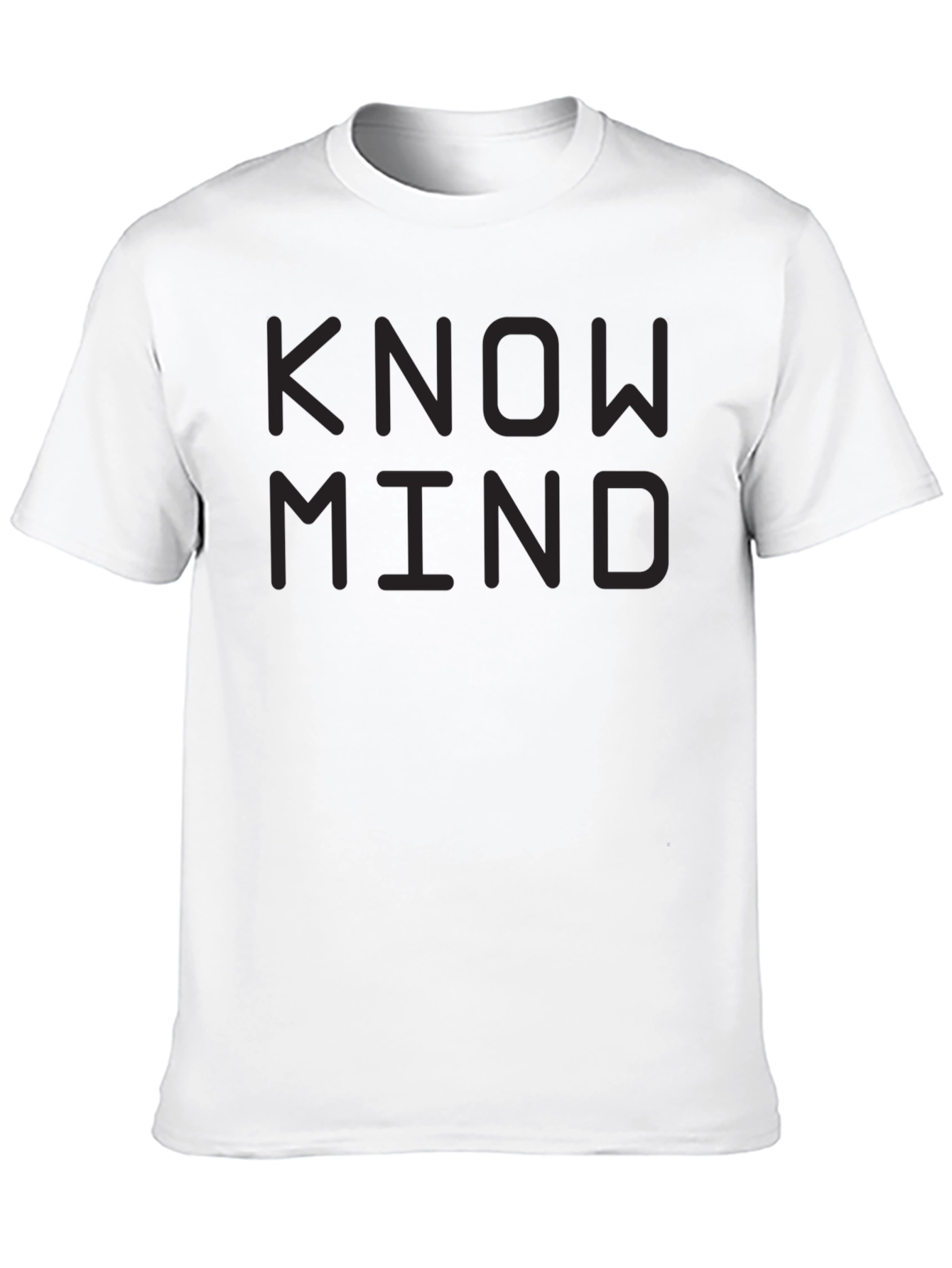 Know Mind Black T-Shirt - Minimalist Design