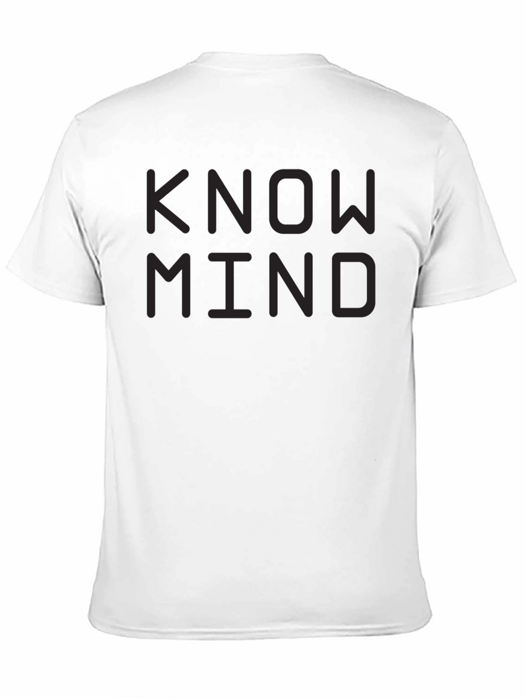 Know Mind Black T-Shirt - Minimalist Design