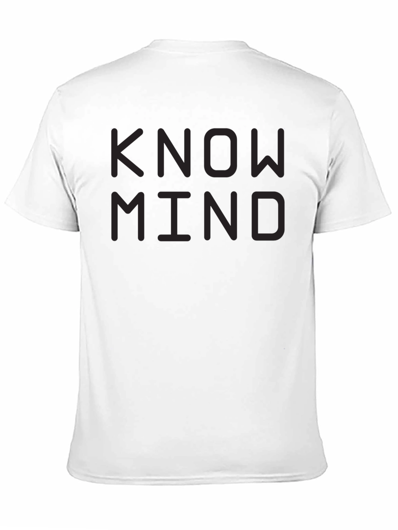 Know Mind Black T-Shirt - Minimalist Design