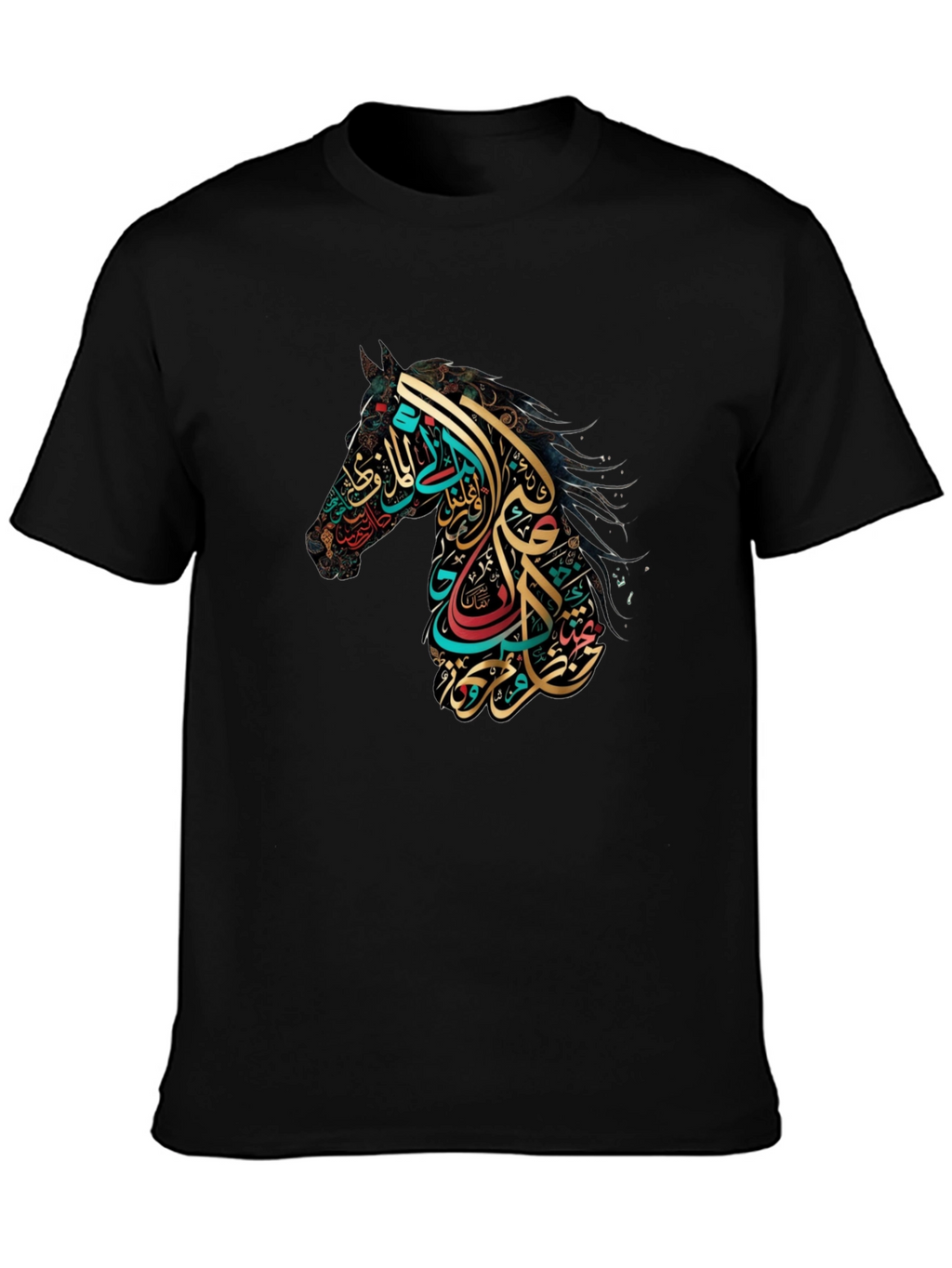 Arabic Calligraphy Horse Graphic Tee