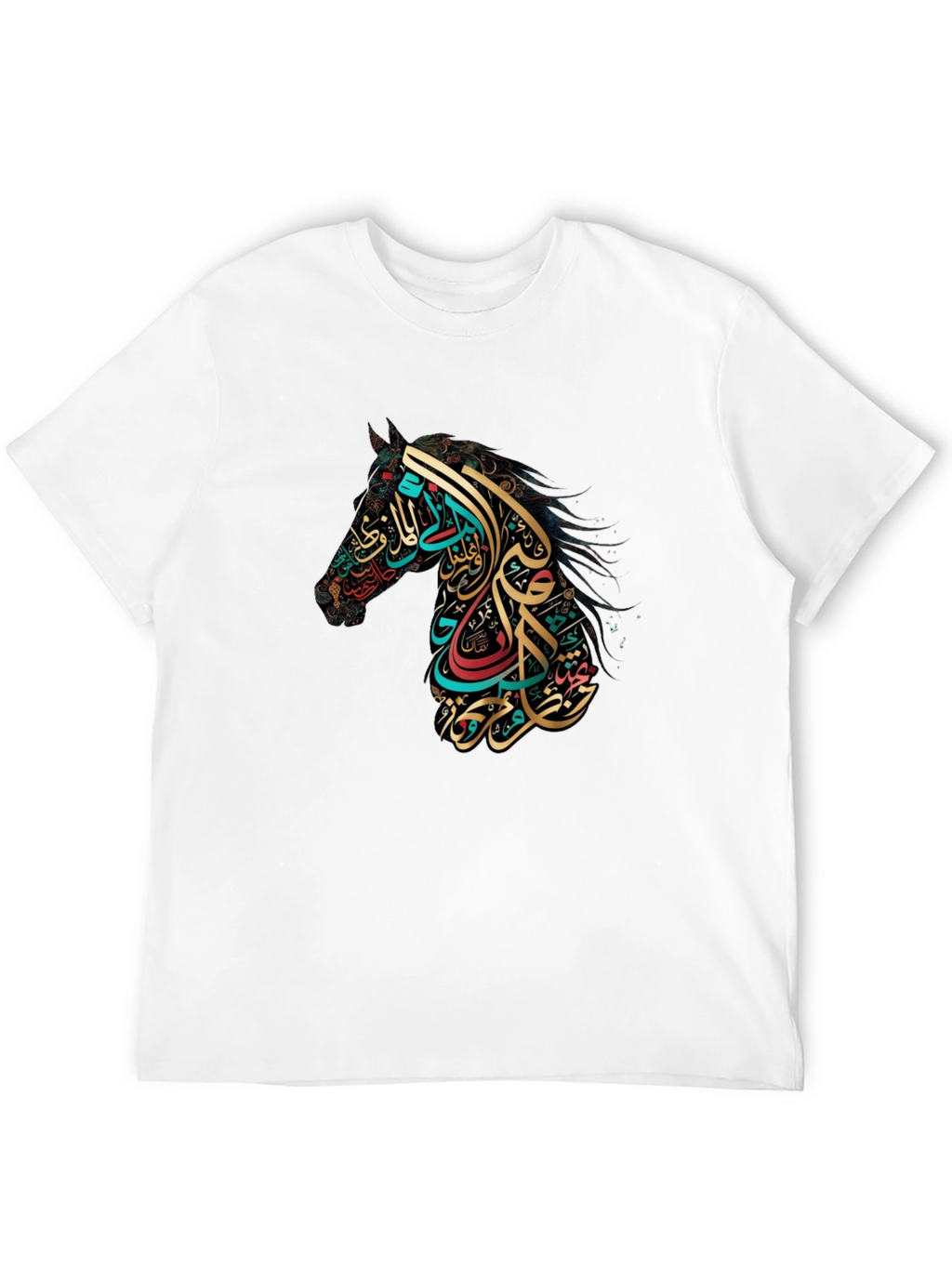 Arabic Calligraphy Horse Graphic Tee