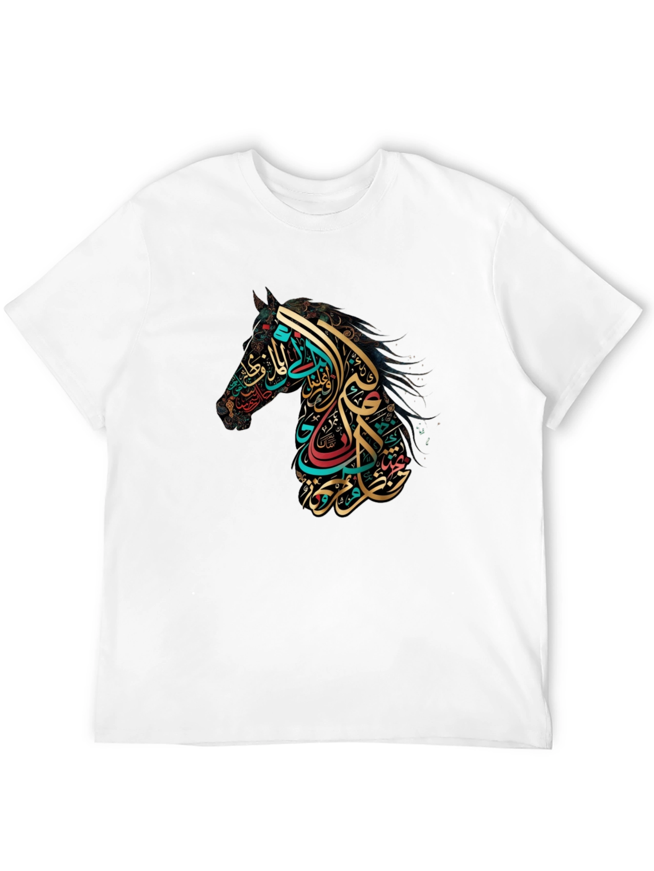 Arabic Calligraphy Horse Graphic Tee