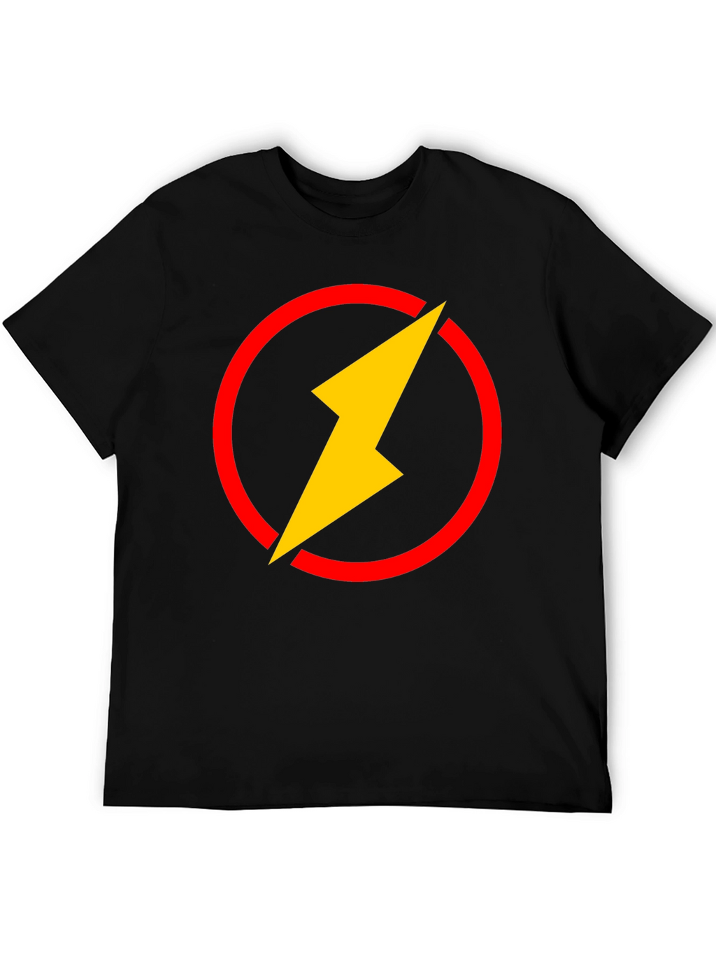 Flash Logo Black T-Shirt - Graphic Tee