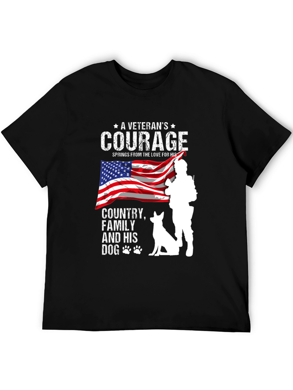 Veterans Courage Graphic T-Shirt