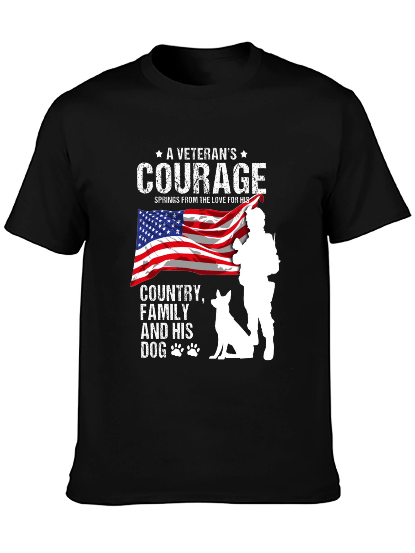 Veterans Courage Graphic T-Shirt