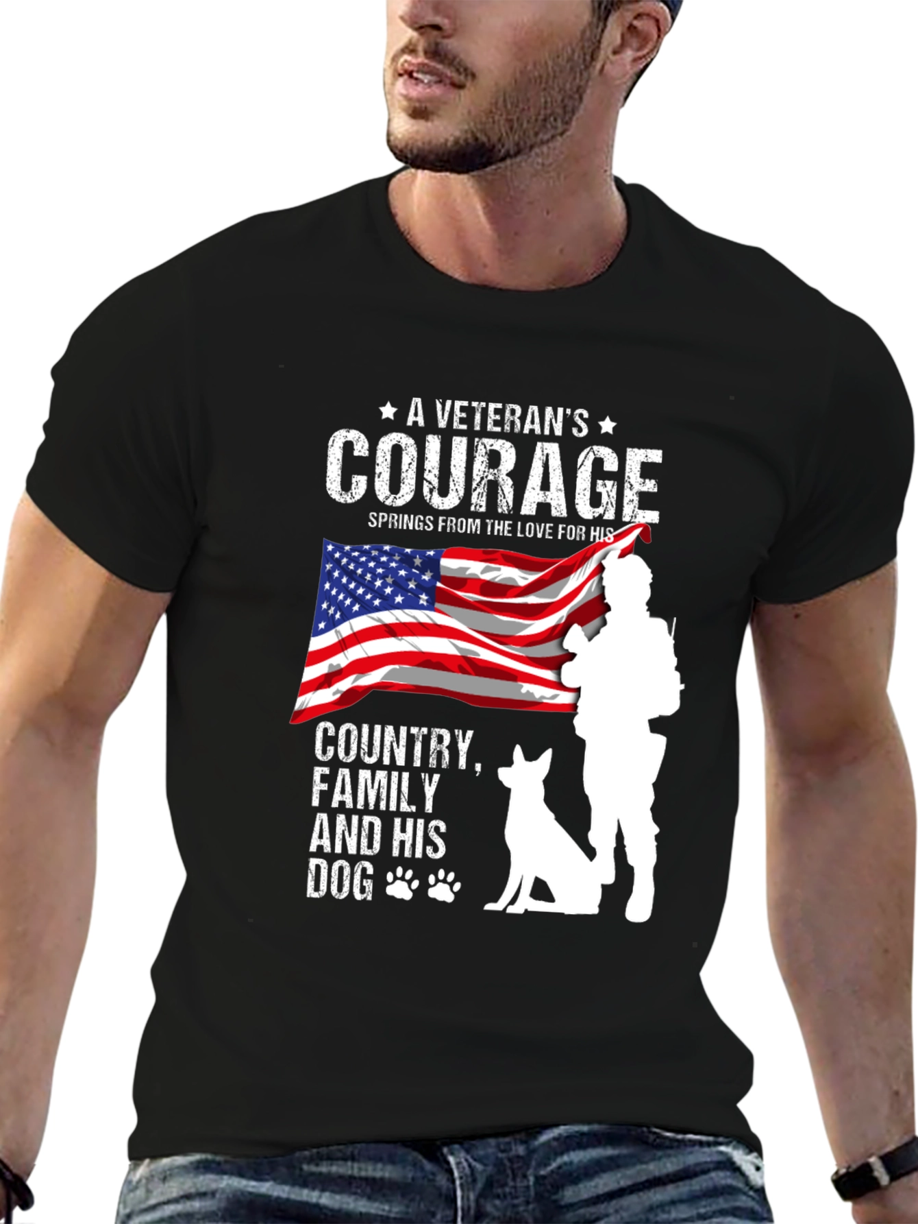 Veterans Courage Graphic T-Shirt