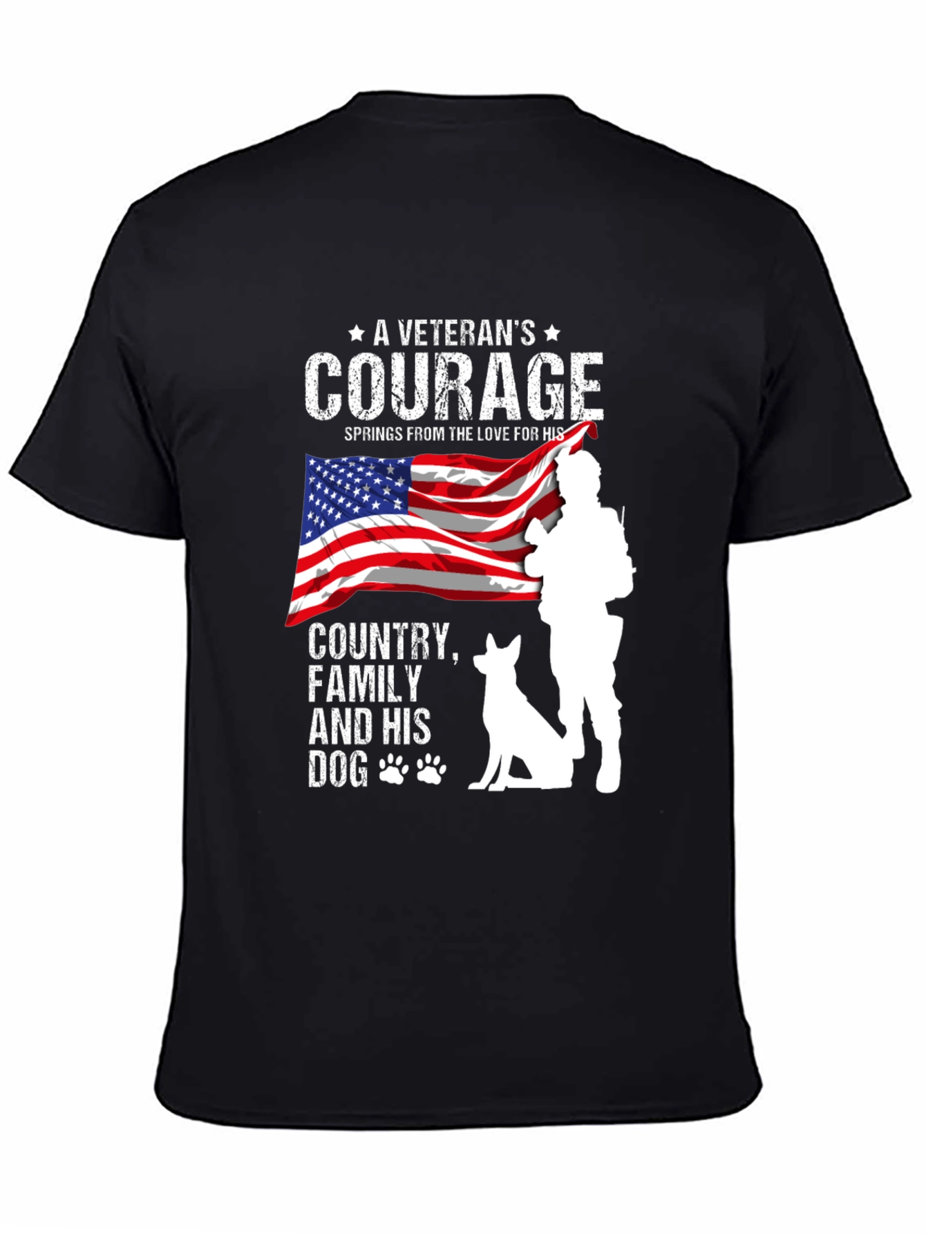 Veterans Courage Graphic T-Shirt