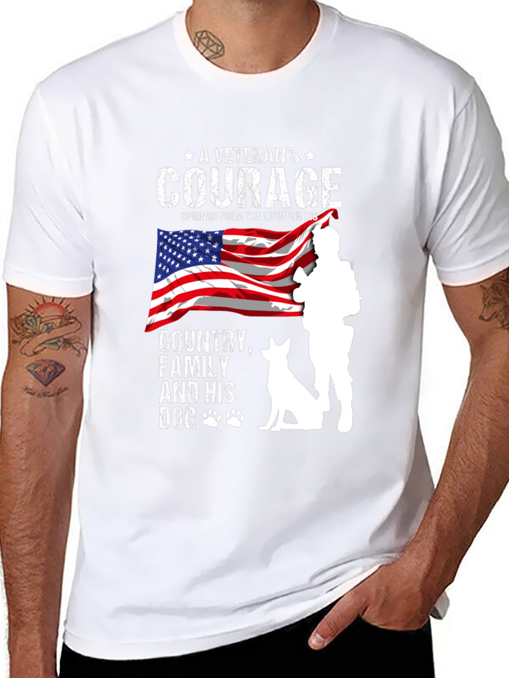 Veterans Courage Graphic T-Shirt
