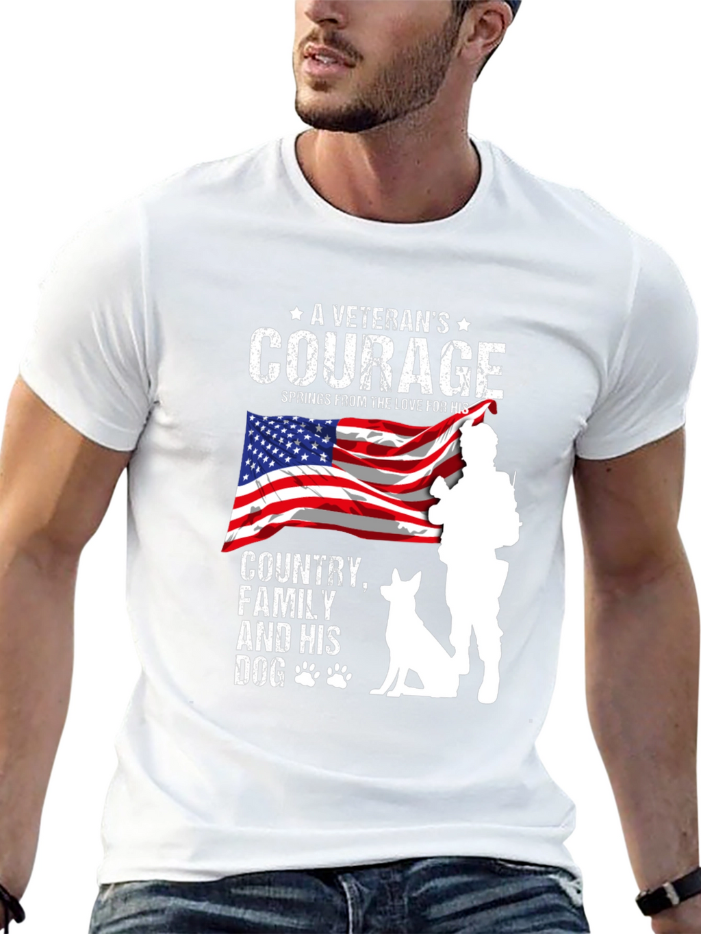 Veterans Courage Graphic T-Shirt