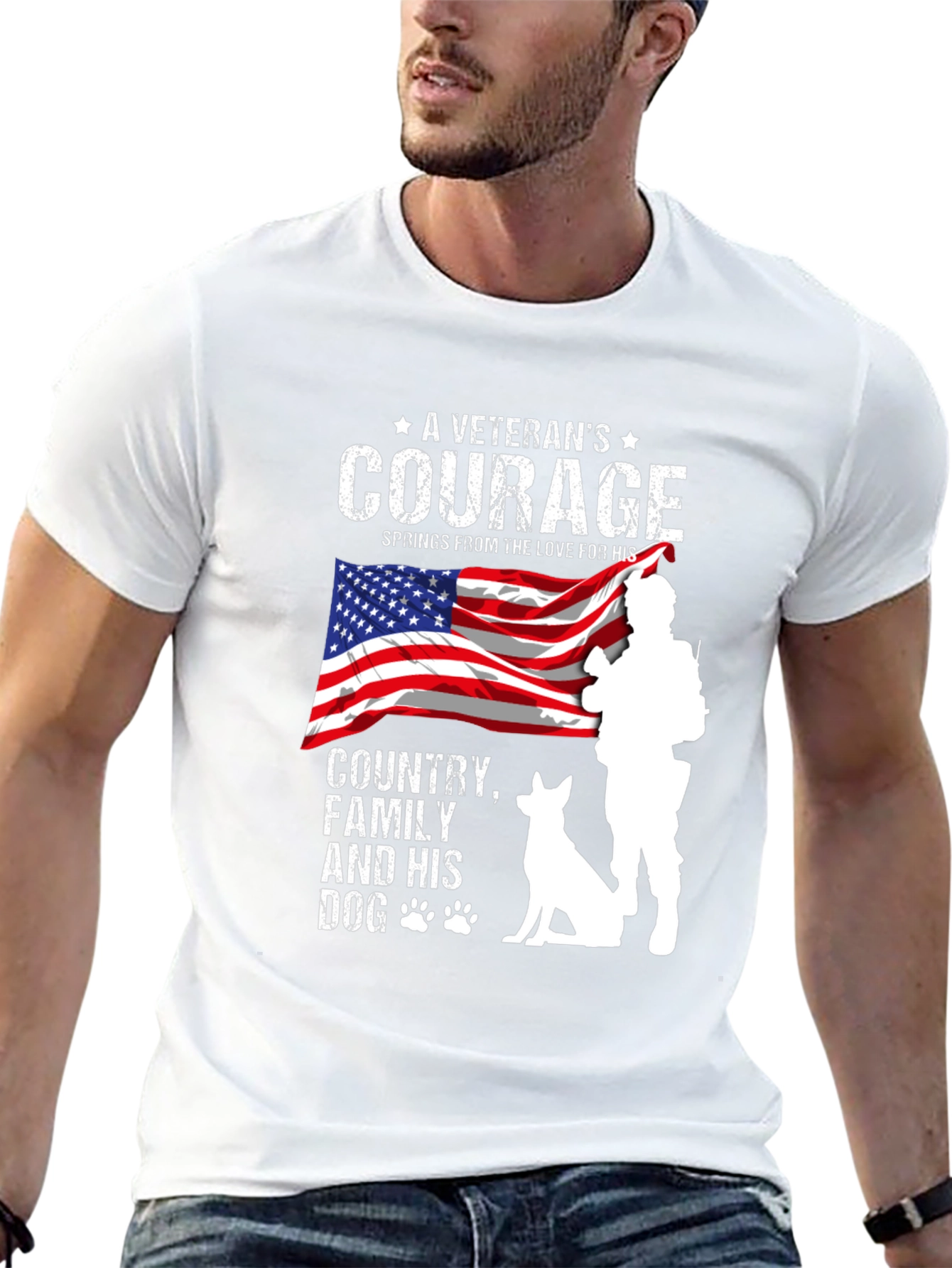 Veterans Courage Graphic T-Shirt