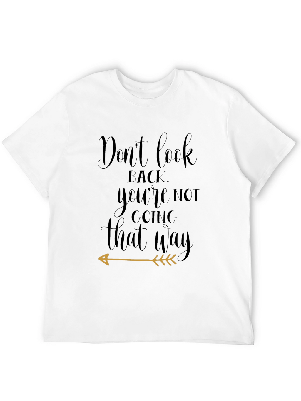 Dont Look Back Black Graphic Tee