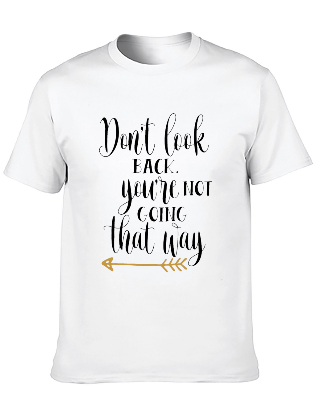 Dont Look Back Black Graphic Tee