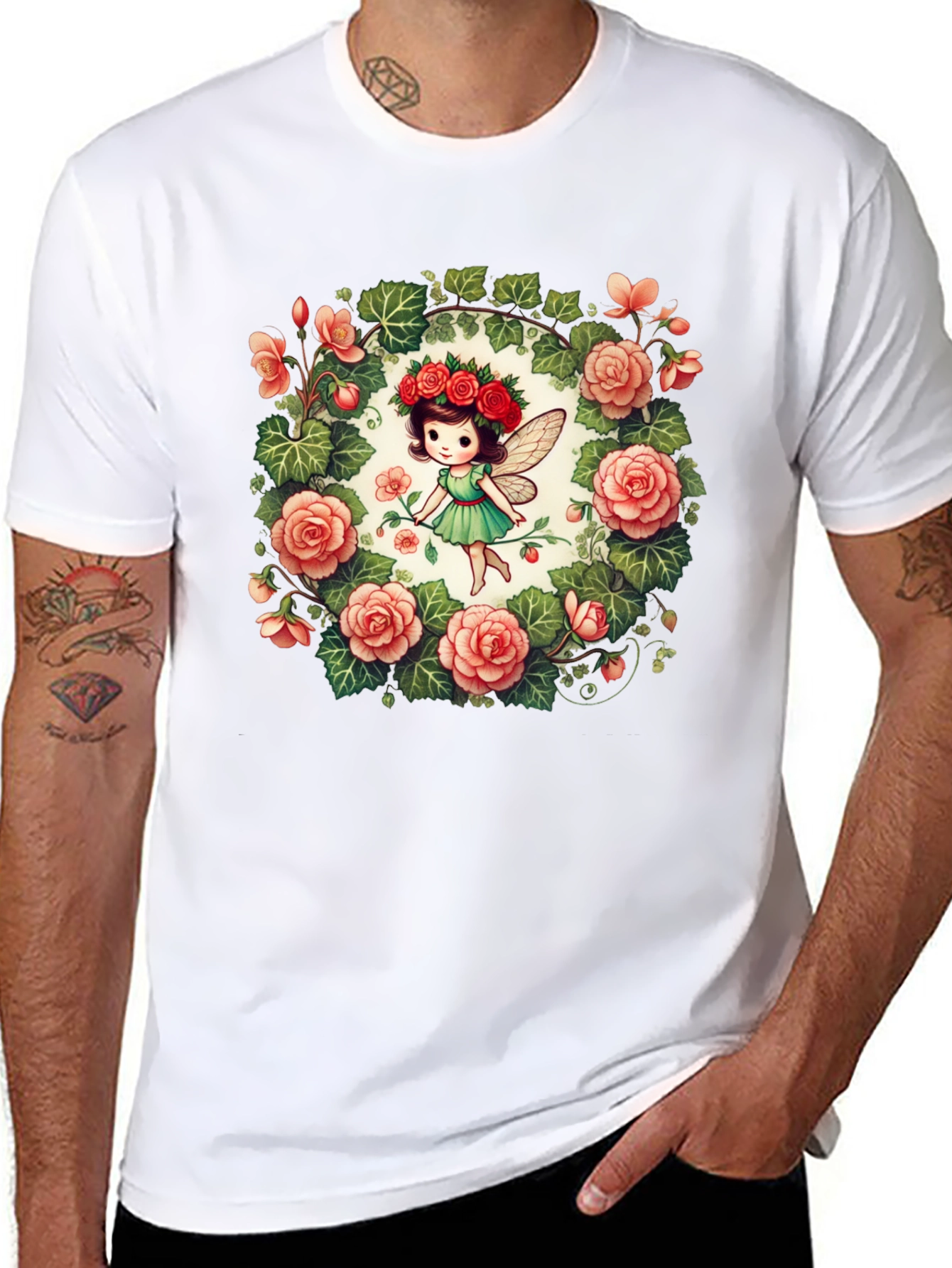 Fairy Garden T-Shirt - Cute Floral Graphic Tee