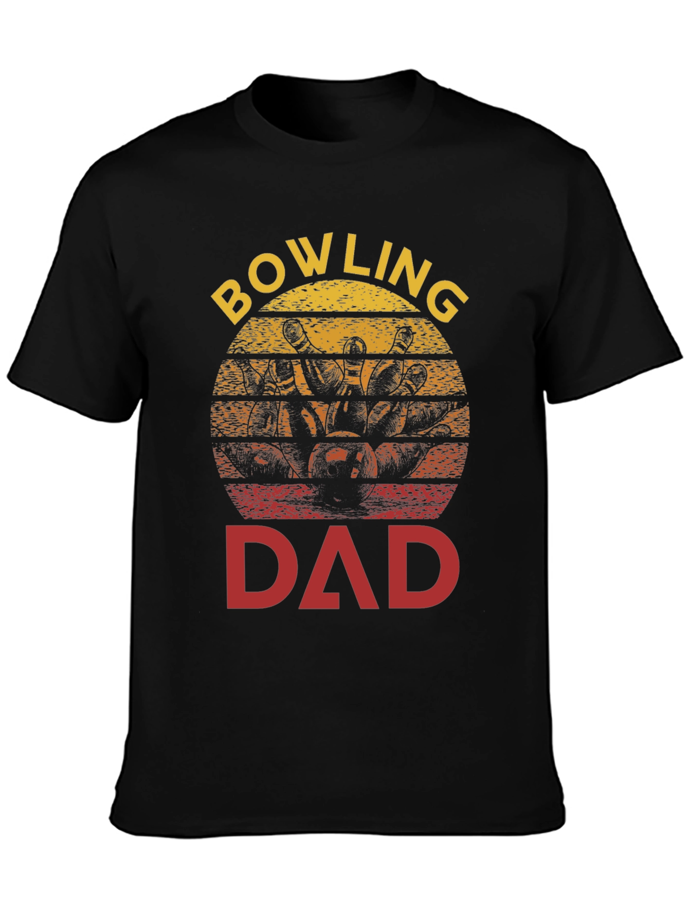 Bowling Dad T-Shirt - Strike Design