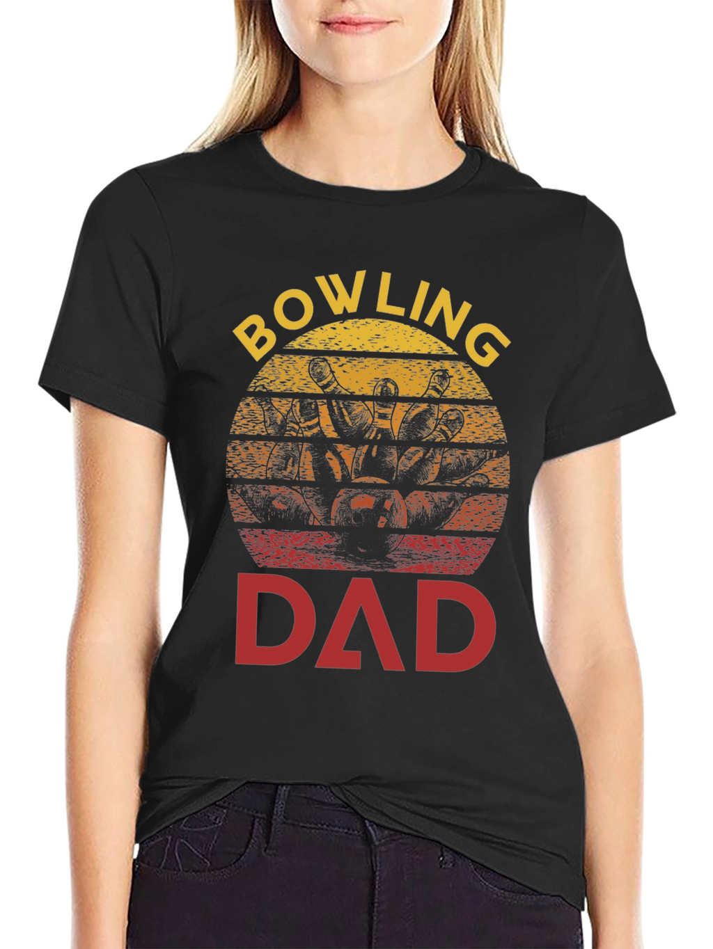 Bowling Dad T-Shirt - Strike Design