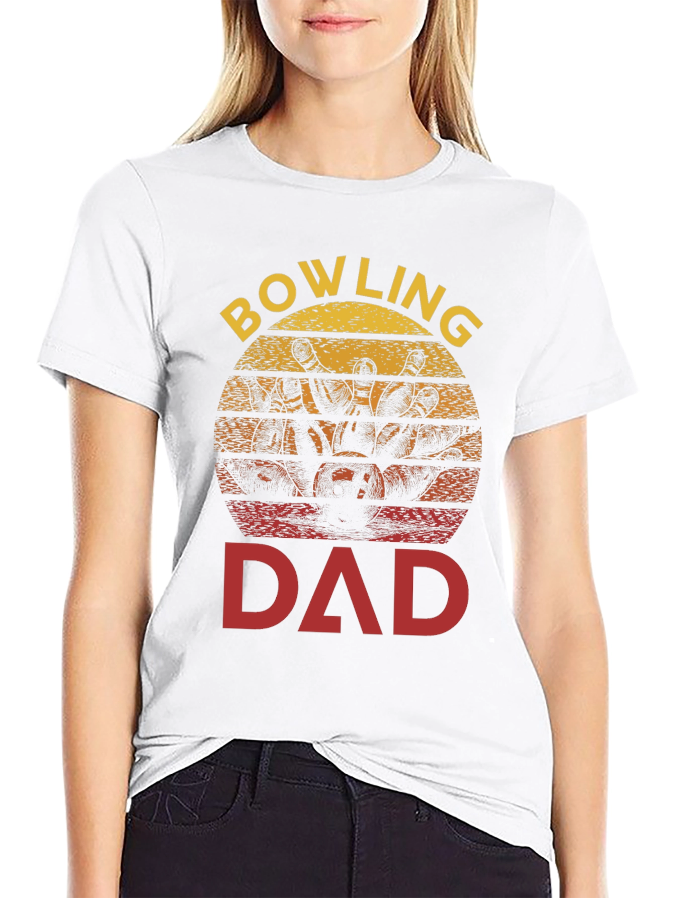 Bowling Dad T-Shirt - Strike Design