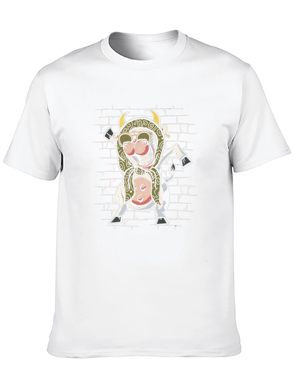 Funny Babushka Cow T-Shirt