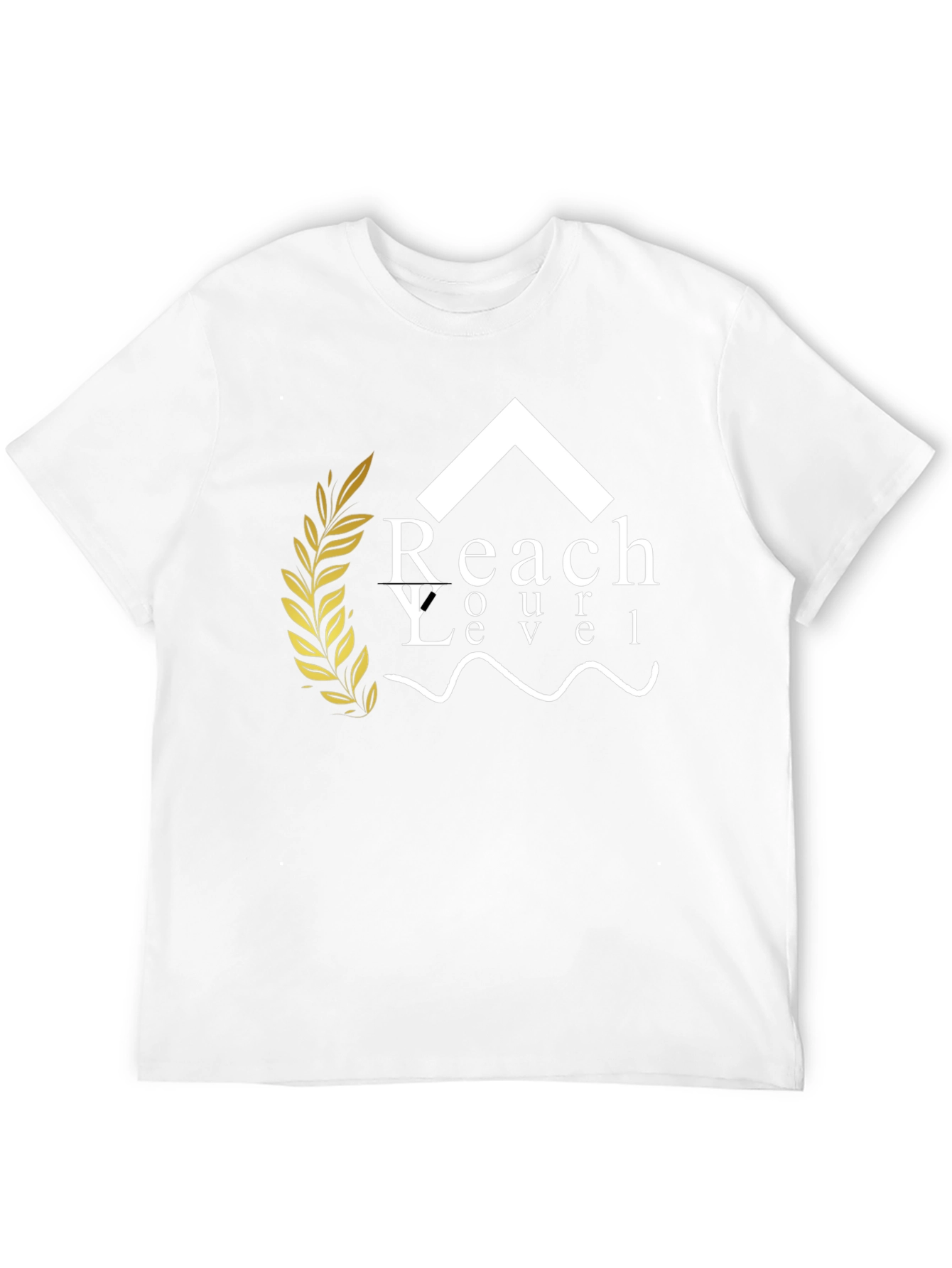 Reach Your Level Black Graphic Tee
