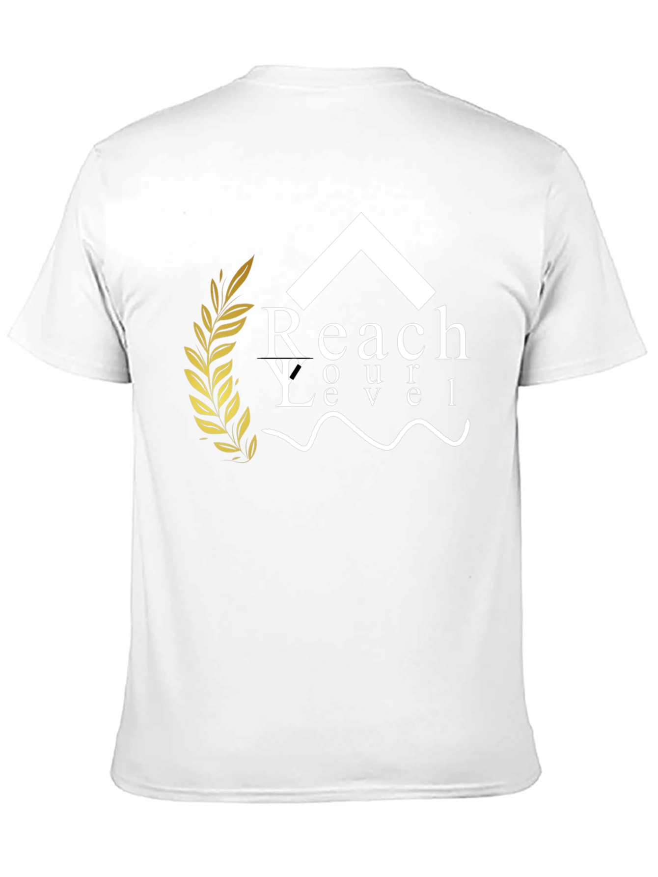Reach Your Level Black Graphic Tee